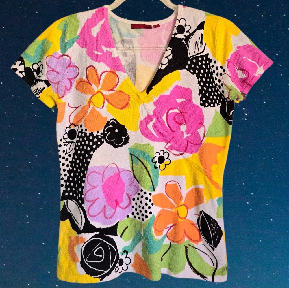 💐Vintage Colorful Summer Top💐